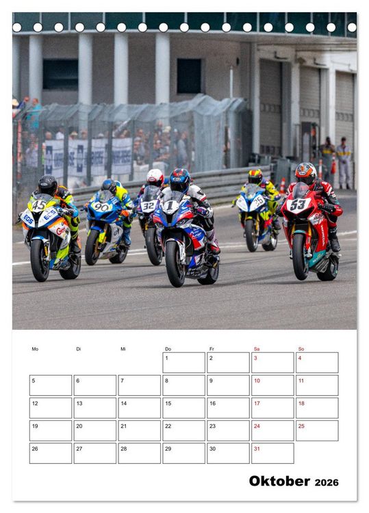 Produktbild: SuperBikes (Tischkalender 2026 DIN A5 hoch), CALVENDO Monatskalender
