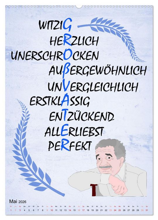 Produktbild: Opa ist der Coolste (Wandkalender 2026 DIN A2 hoch), CALVENDO Monatskalender