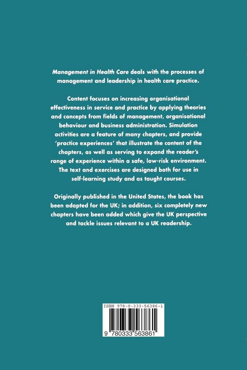 Produktbild: Management in Health Care
