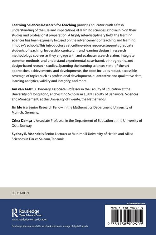 Produktbild: Learning Sciences Research for Teaching