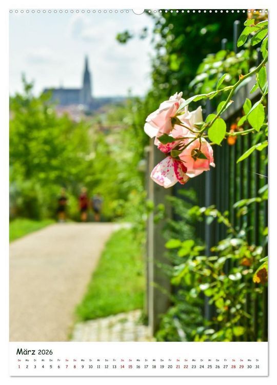 Produktbild: Regensburg G&auml;rten und Stadtparks (Wandkalender 2026 DIN A2 hoch), CALVENDO Monatskalender
