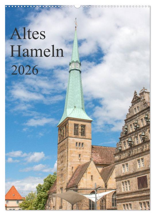 Produktbild: Altes Hameln (Wandkalender 2026 DIN A2 hoch), CALVENDO Monatskalender