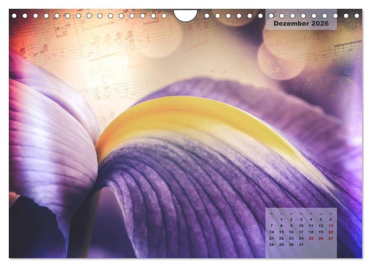 Produktbild: Bl&uuml;ten im Retro-Style (Wandkalender 2026 DIN A4 quer), CALVENDO Monatskalender