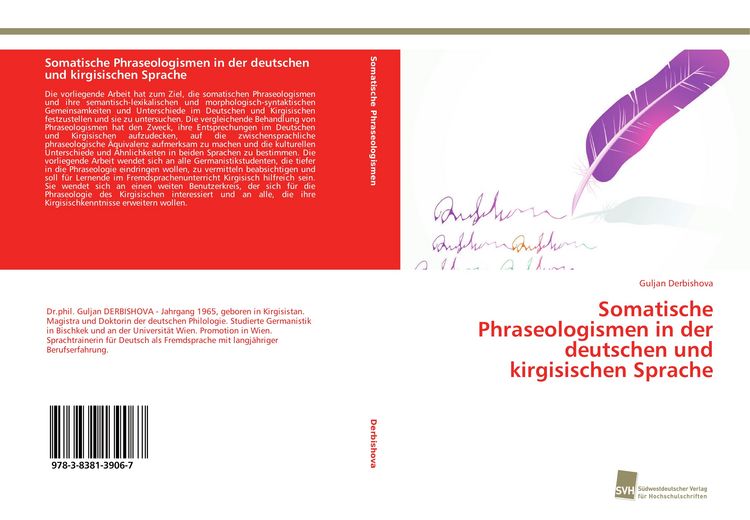 Produktbild: Somatische Phraseologismen in der deutschen und kirgisischen Sprache