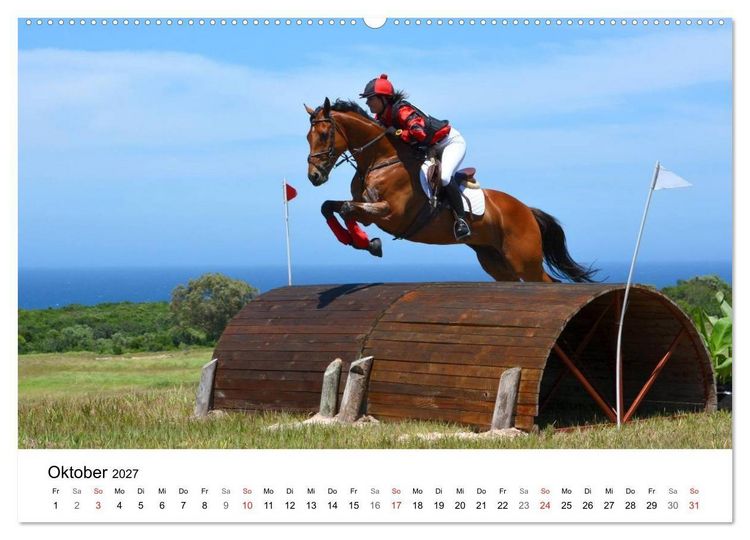 Produktbild: Vielseitigkeitsreiten (Wandkalender 2027 DIN A2 quer), CALVENDO Monatskalender