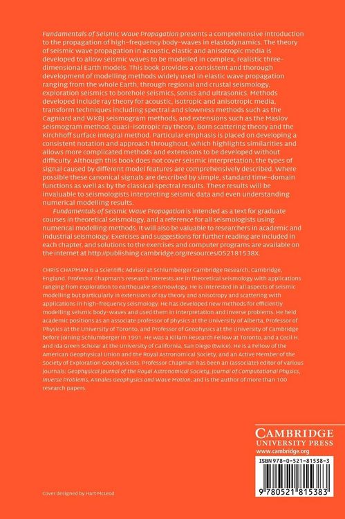 Produktbild: Fundamentals of Seismic Wave Propagation