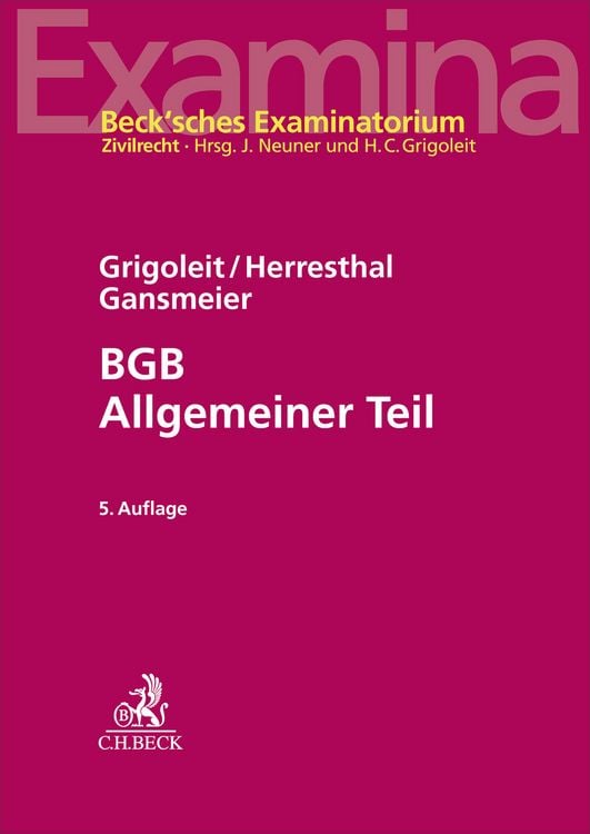 Produktbild: BGB Allgemeiner Teil
