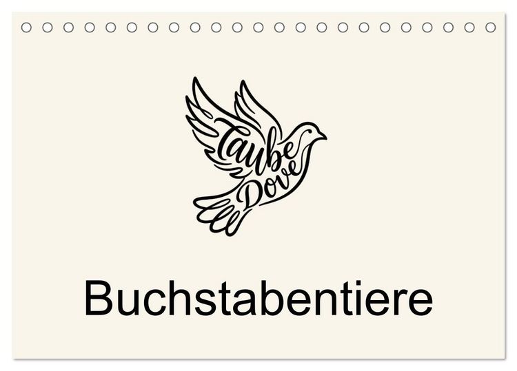 Produktbild: Buchstabentiere (Tischkalender 2027 DIN A5 quer), CALVENDO Monatskalender