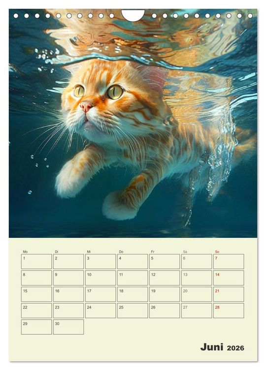Produktbild: Jetzt ist die Katze aus dem Sack! Katzenspa&szlig; vom Feinsten! (Wandkalender 2026 DIN A4 hoch), CALVENDO Monatskalender