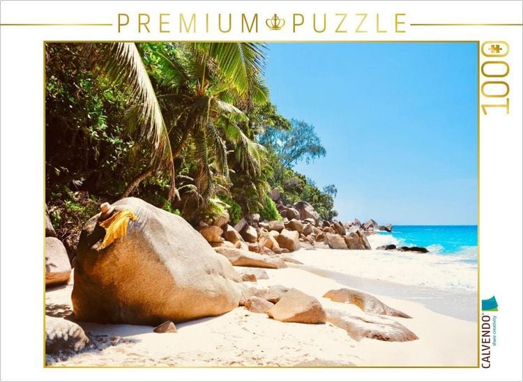 Produktbild: CALVENDO Puzzle Anse Georgette, Praslin, Seychellen | 1000 Teile Lege-Gr&ouml;&szlig;e 64x48cm Foto-Puzzle f&uuml;r gl&uuml;ckliche Stunden