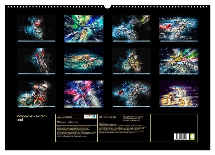 Produktbild: Motocross - extrem cool (Wandkalender 2026 DIN A2 quer), CALVENDO Monatskalender