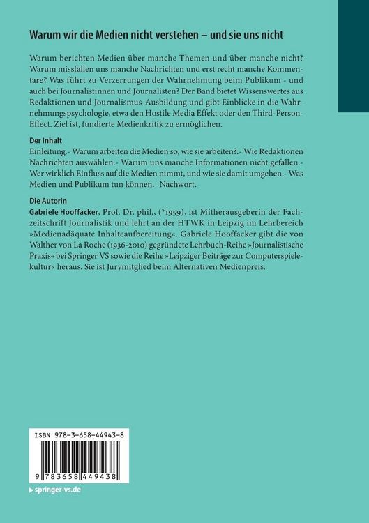 Produktbild: Warum wir die Medien nicht verstehen - und sie uns nicht