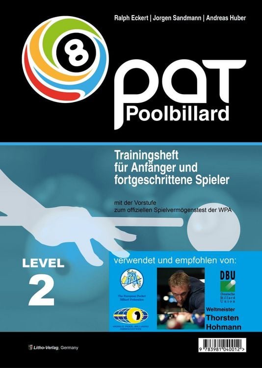 Produktbild: PAT Pool Billard Trainingsheft Level 2