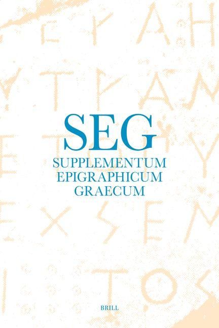 Produktbild: Supplementum Epigraphicum Graecum, Volume LXVIII (2018)