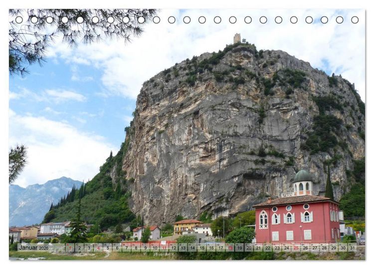 Produktbild: GARDASEE Von Arco ganz im Norden s&uuml;dw&auml;rts (Tischkalender 2026 DIN A5 quer), CALVENDO Monatskalender
