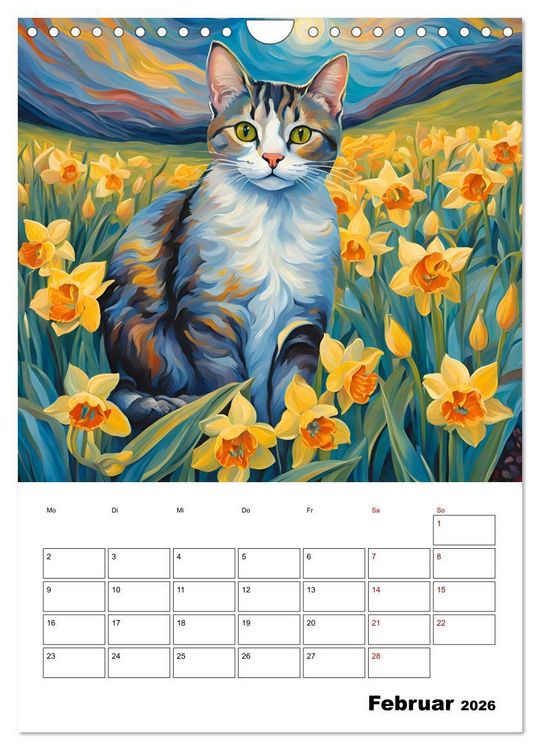 Produktbild: Katzenmagie (Wandkalender 2026 DIN A4 hoch), CALVENDO Monatskalender