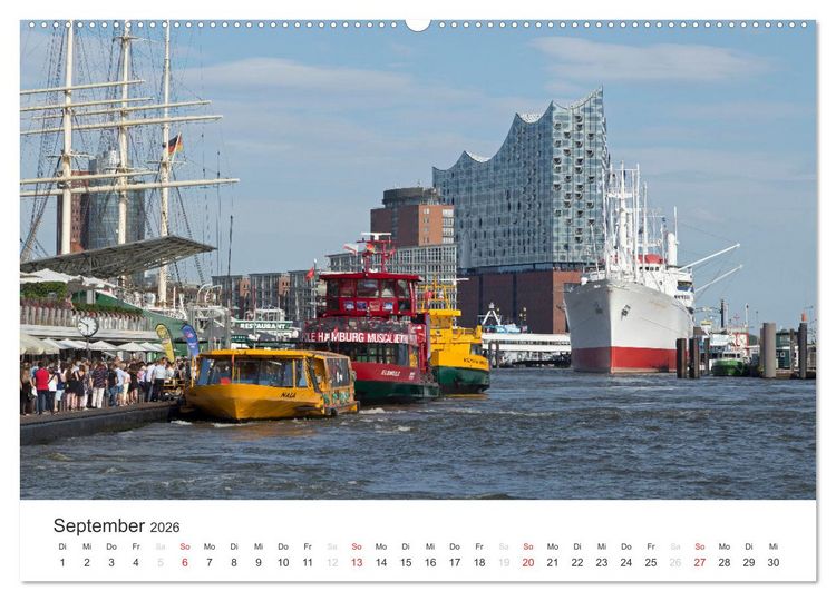 Produktbild: Hamburg (Wandkalender 2026 DIN A2 quer), CALVENDO Monatskalender