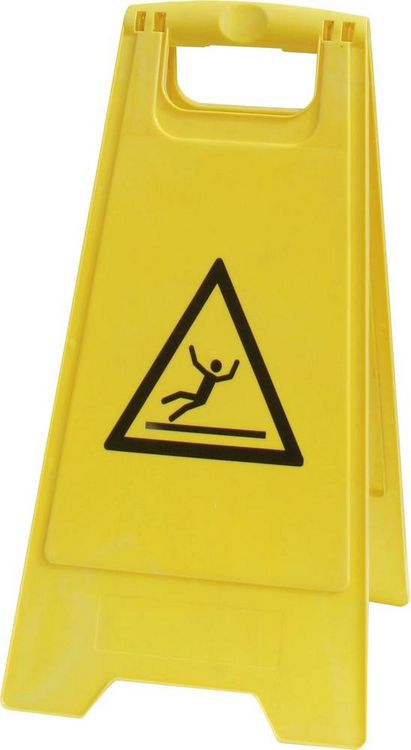Produktbild: VISO PSG680 Warnaufsteller Rutschgefahr (B x H) 300mm x 600mm ISO 7010 1St.