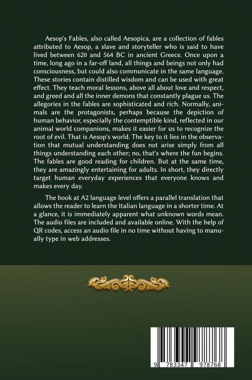 Produktbild: Italian-English Aesop's Fables for Young and Old