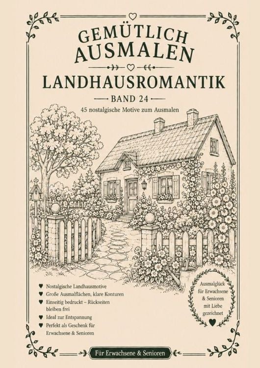 Produktbild: Gem&uuml;tlich ausmalen / Gem&uuml;tlich ausmalen - Landhausromantik