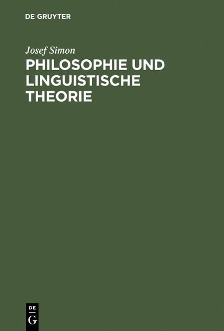 Produktbild: Philosophie und linguistische Theorie