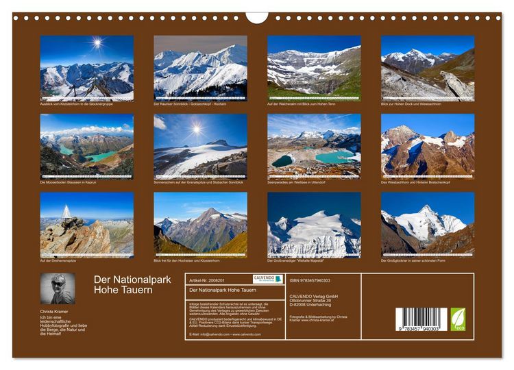 Produktbild: Der Nationalpark Hohe Tauern (Wandkalender 2026 DIN A3 quer), CALVENDO Monatskalender