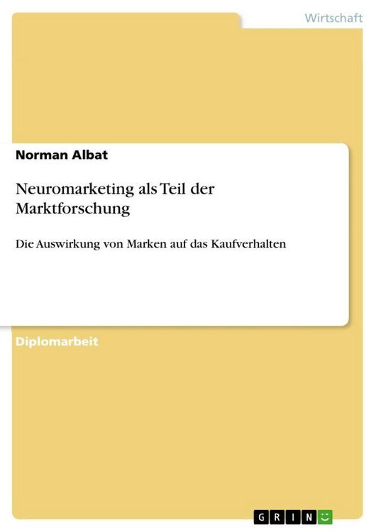 Produktbild: Neuromarketing als Teil der Marktforschung