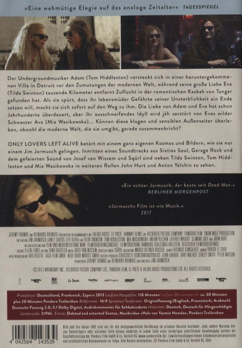 Produktbild: Only Lovers Left Alive