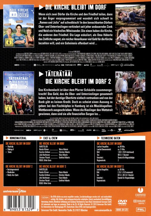 Produktbild: Die Kirche bleibt im Dorf 1+2 [2 DVDs]