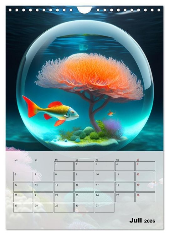 Produktbild: Gespiegelte Landschaft (Wandkalender 2026 DIN A4 hoch), CALVENDO Monatskalender
