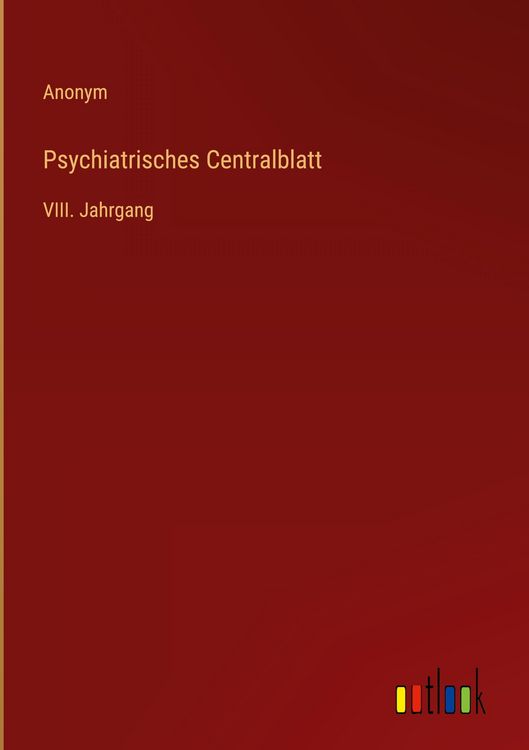 Produktbild: Psychiatrisches Centralblatt