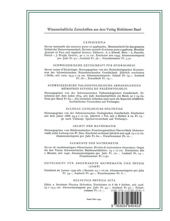 Produktbild: Gesammelte Mathematische Abhandlungen