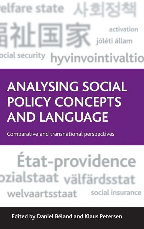 Produktbild: Analysing social policy concepts and language