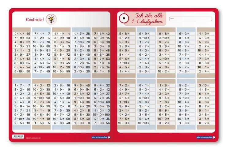 Produktbild: Das kleine 1x1 und Ich &uuml;be alle 1x1 Aufgaben mit Stift im Set