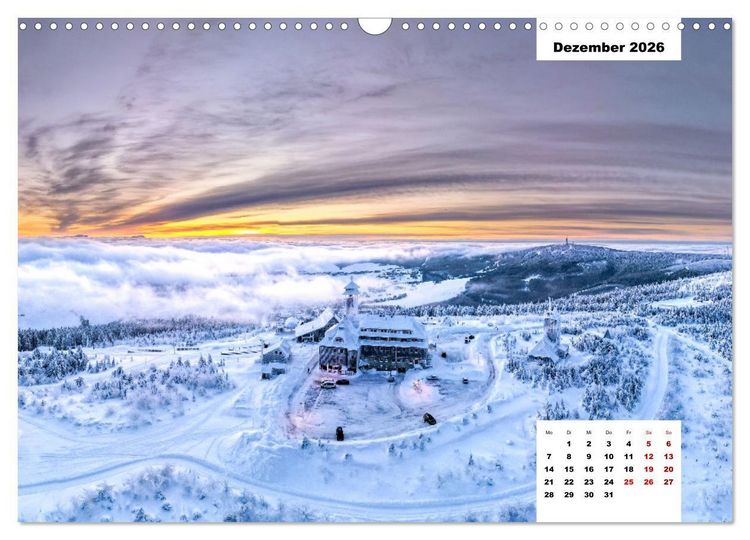 Produktbild: Unser Erzgebirge von oben (Wandkalender 2026 DIN A3 quer), CALVENDO Monatskalender