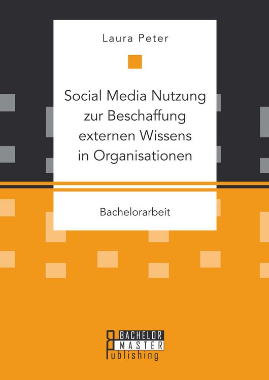 Produktbild: Social Media Nutzung zur Beschaffung externen Wissens in Organisationen