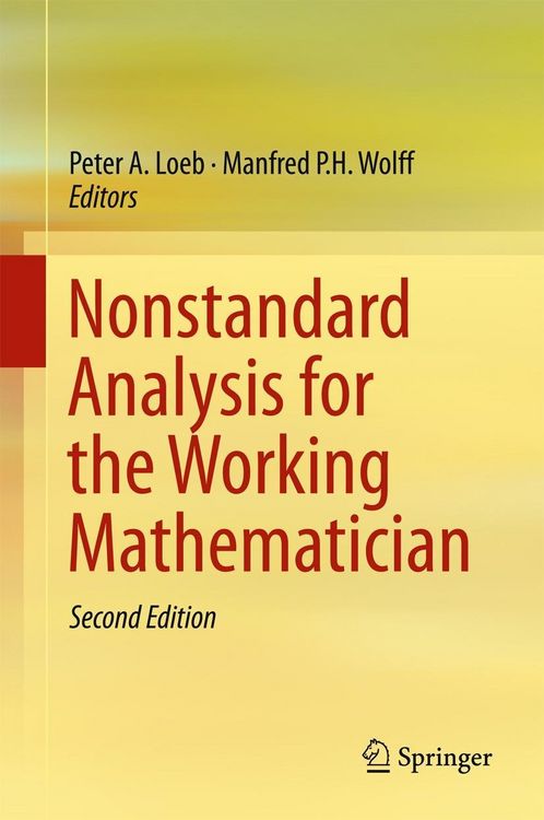 Produktbild: Nonstandard Analysis for the Working Mathematician