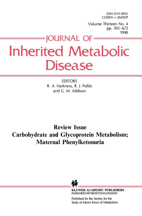Produktbild: Carbohydrate and Glycoprotein Metabolism; Maternal Phenylketonuria
