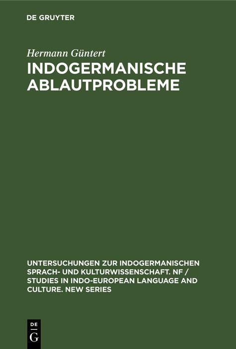 Produktbild: Indogermanische Ablautprobleme