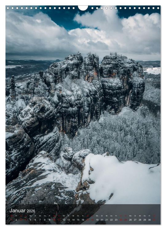 Produktbild: Reise durch die S&auml;chsische Schweiz (Wandkalender 2026 DIN A3 hoch), CALVENDO Monatskalender