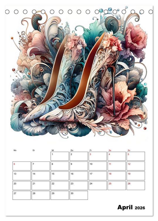 Produktbild: High Heels Zauber (Tischkalender 2026 DIN A5 hoch), CALVENDO Monatskalender