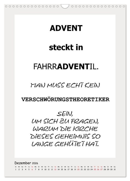 Produktbild: Spr&uuml;chekalender. Witziges f&uuml;rs B&uuml;ro (Wandkalender 2026 DIN A3 hoch), CALVENDO Monatskalender