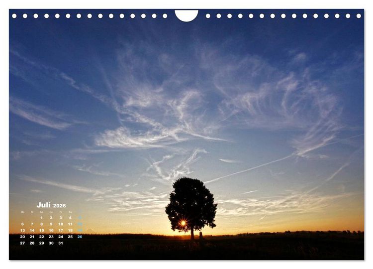 Produktbild: Wolkentr&auml;ume - Traumwolken (Wandkalender 2026 DIN A4 quer), CALVENDO Monatskalender