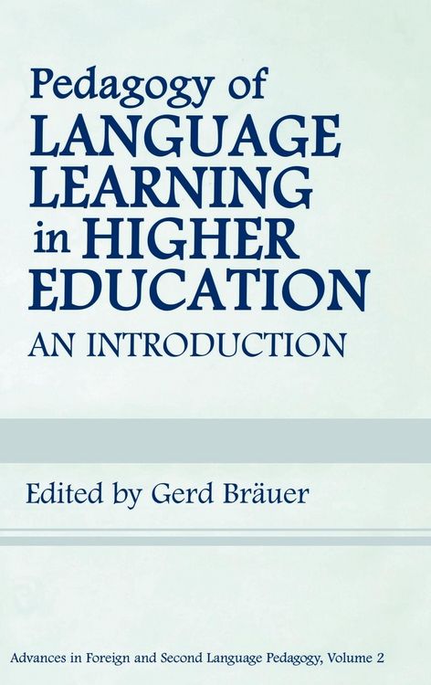Produktbild: Pedagogy of Language Learning in Higher Education