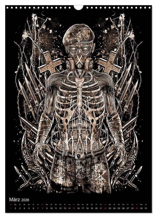 Produktbild: BLOODBOY/WAR ILLUSTRATION (Wandkalender 2026 DIN A3 hoch), CALVENDO Monatskalender