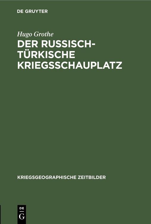 Produktbild: Der russisch-t&uuml;rkische Kriegsschauplatz