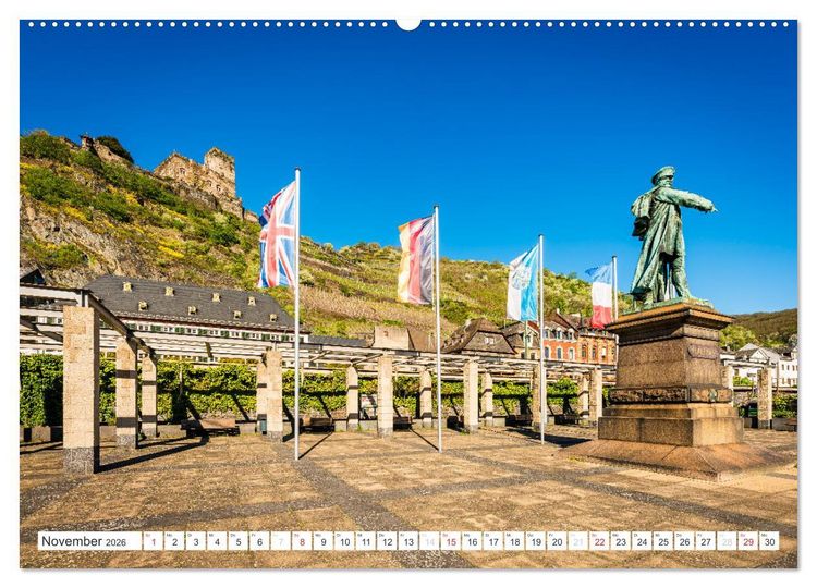 Produktbild: Kaub - Romantische Stadt am Rhein (Wandkalender 2026 DIN A2 quer), CALVENDO Monatskalender