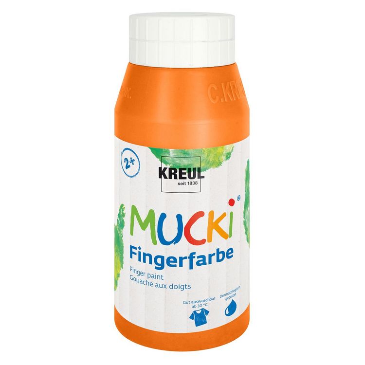 Produktbild: KREUL Fingerfarben MUCKi orange 750ml Flasche