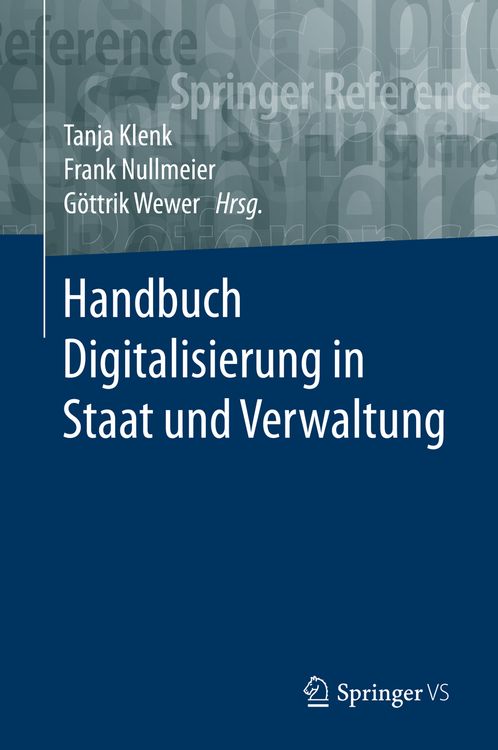 Produktbild: Handbuch Digitalisierung in Staat und Verwaltung