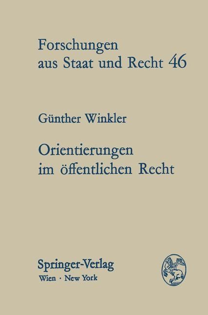 Produktbild: Orientierungen im &ouml;ffentlichen Recht